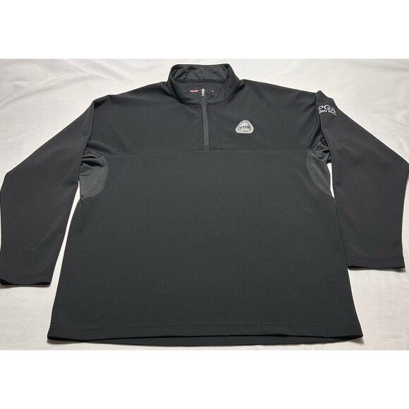 PGA Indiana Section Sun Mountain OuterWear Mens XL  1/4 Zip Golf Pullover Black - Picture 1 of 11